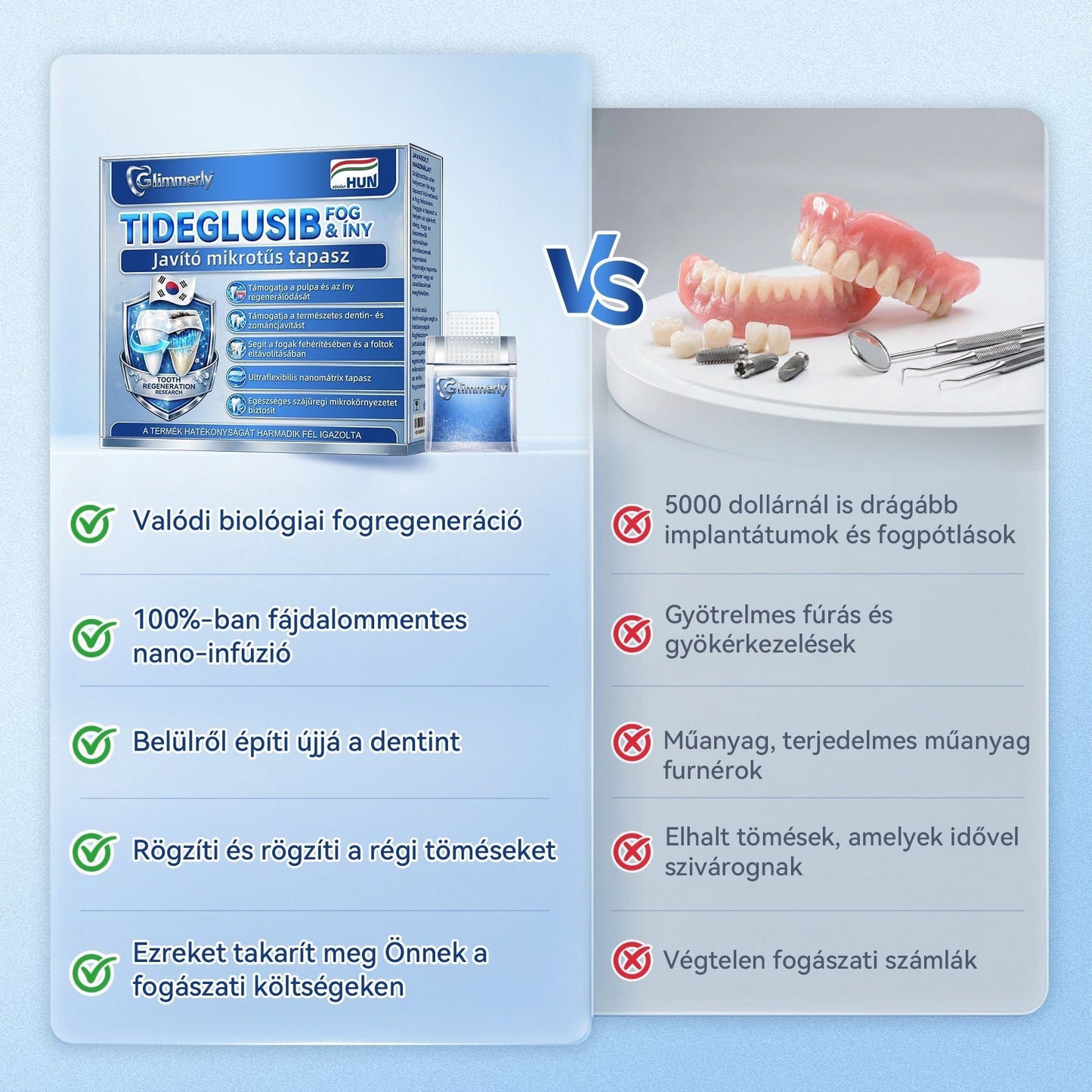 🦷🦷CleraNaure® Tideglusib Fog & íny Javító mikrotűs tapasz | Fejlett őssejt-aktiváló fogcsíkok (újjáépíti a fogzománcot és a dentint • erősíti az ínyt • megszünteti a fogkövet és a szagokat • megállítja a fogérzékenységet)3.0🦷