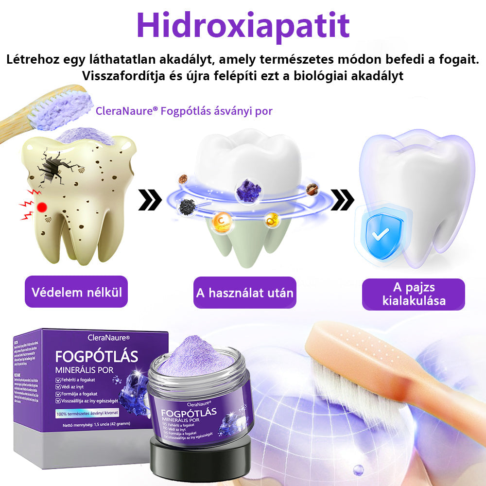 🦷🦷CleraNature® Fogak Helyreállító Ásványi Por