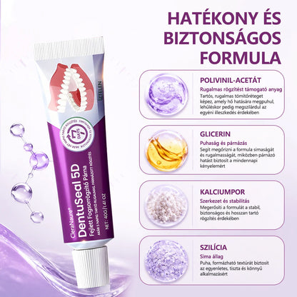 CleraNaure® DentuSeal 5D fejlett műfogsorrögzítő és párnázó ragasztó💜