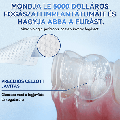 🦷🦷CleraNaure® Tideglusib Fog & íny Javító mikrotűs tapasz | Fejlett őssejt-aktiváló fogcsíkok (újjáépíti a fogzománcot és a dentint • erősíti az ínyt • megszünteti a fogkövet és a szagokat • megállítja a fogérzékenységet)3.0🦷