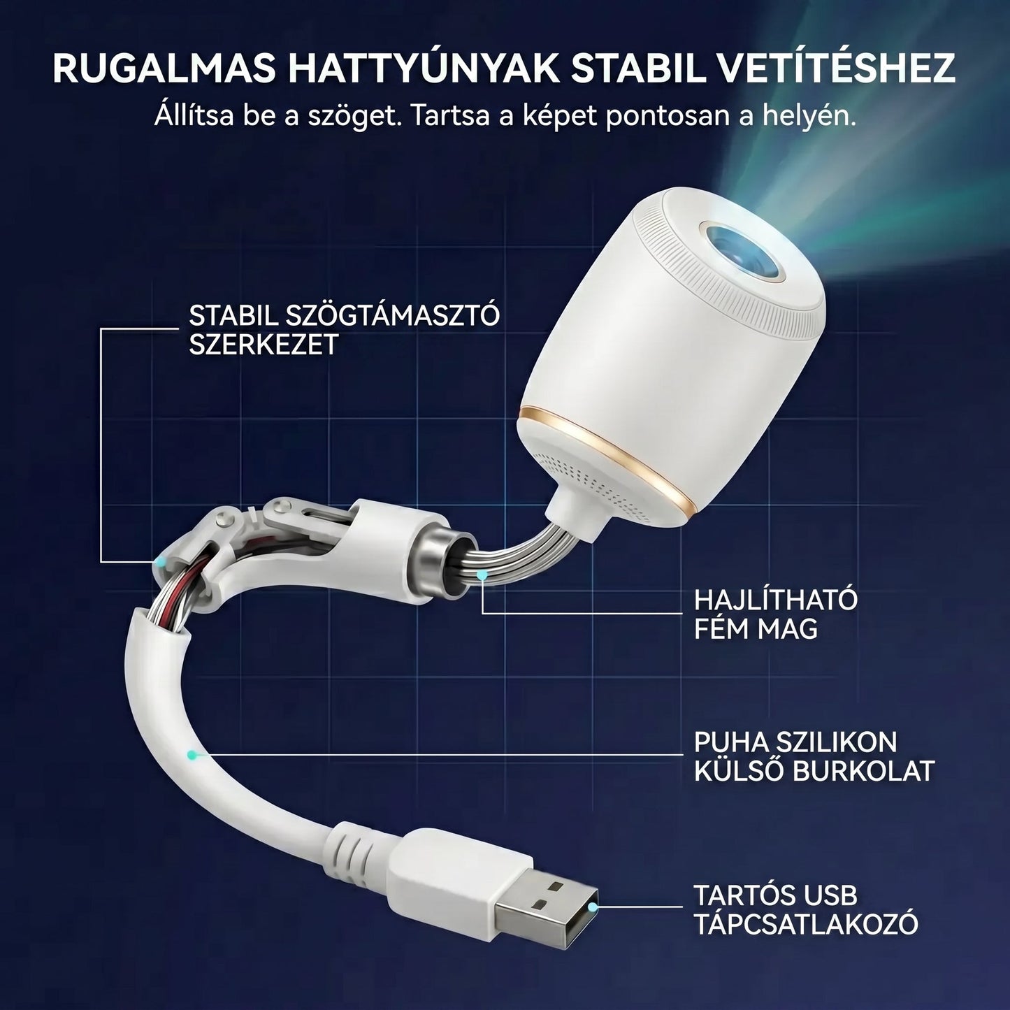 CleraNaure® NOVA LOOP HD intelligens 5D holografikus éjszakai projektorlámpa🌠