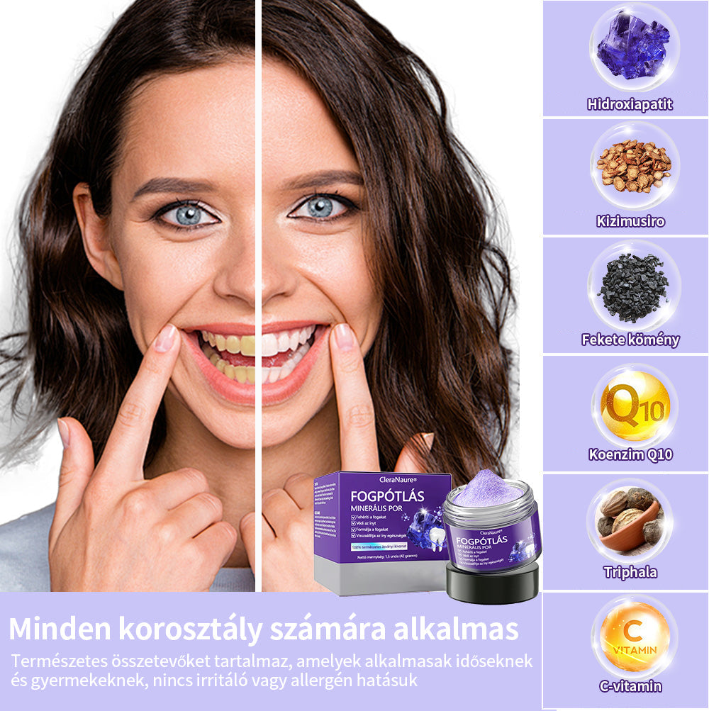 🦷🦷CleraNature® Fogak Helyreállító Ásványi Por