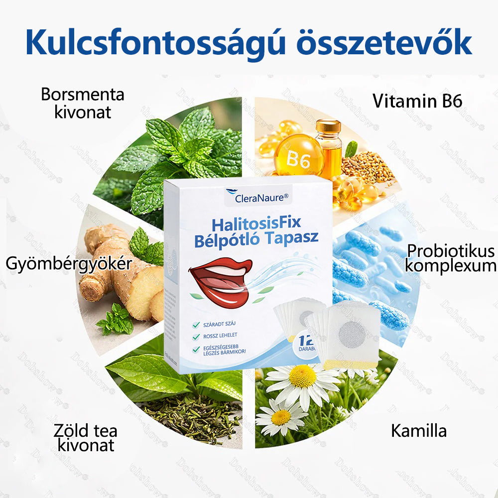 🔥CleraNaure® HalitosisFix Bélpótló Tapasz 🎉Speciális, korlátozott idejű kedvezmény