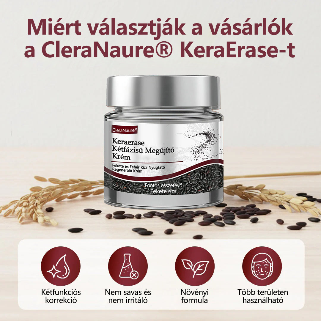 🧡Hivatalos áruház👨‍⚕️ CleraNaure® KeraErase - Kettős hatású bőrfiatalító krém 👨‍⚕️ (Kettős hatású fiatalítás – simítja a kiemelkedő dudorokat és lebontja a mélyen lerakódott keratint savak és irritáció nélkül)🌙🌙