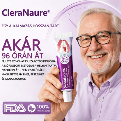 CleraNaure® DentuSeal 5D fejlett műfogsorrögzítő és párnázó ragasztó💜