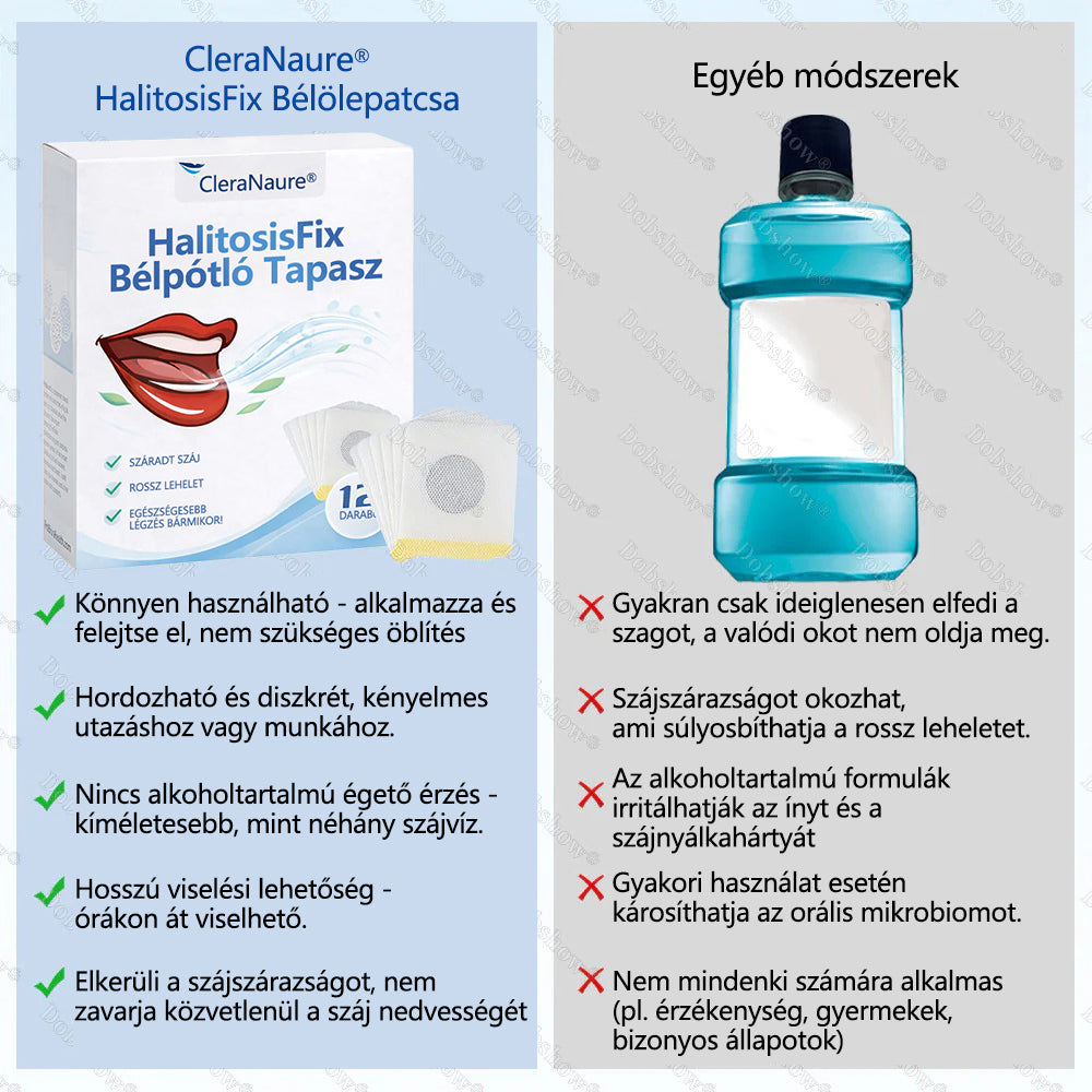 🔥CleraNaure® HalitosisFix Bélpótló Tapasz 🎉Speciális, korlátozott idejű kedvezmény