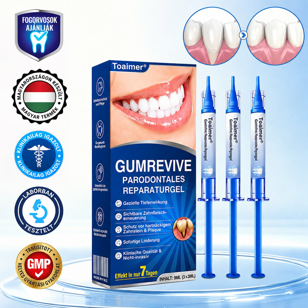 CleraNaure®💎 GumRevive – fejlett gél az íny és a fogágy ápolására🇭🇺👨‍⚕️