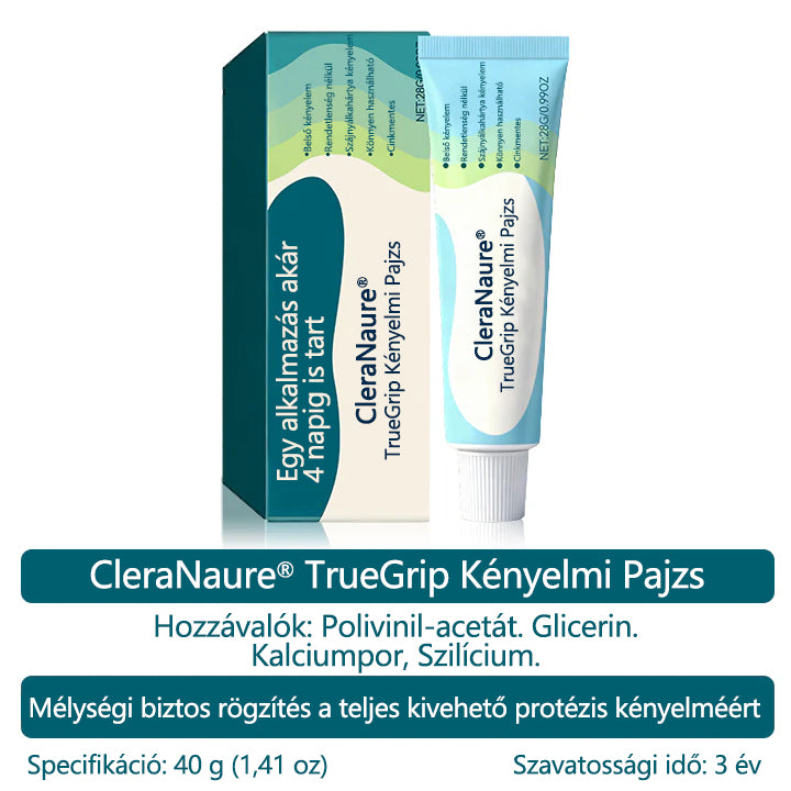 CleraNaure® TrueGrip 🔥 Egyél bármit újra 🏆 36 órás sziklaszilárd tartás