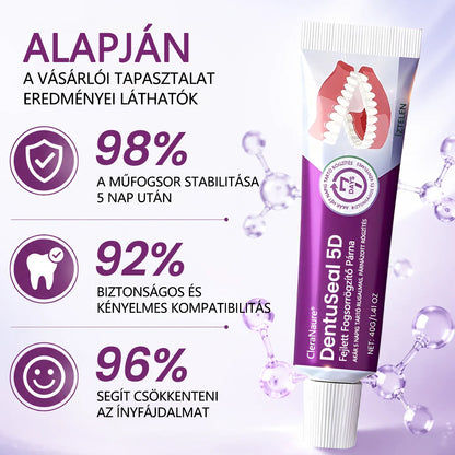 CleraNaure® DentuSeal 5D fejlett műfogsorrögzítő és párnázó ragasztó💜